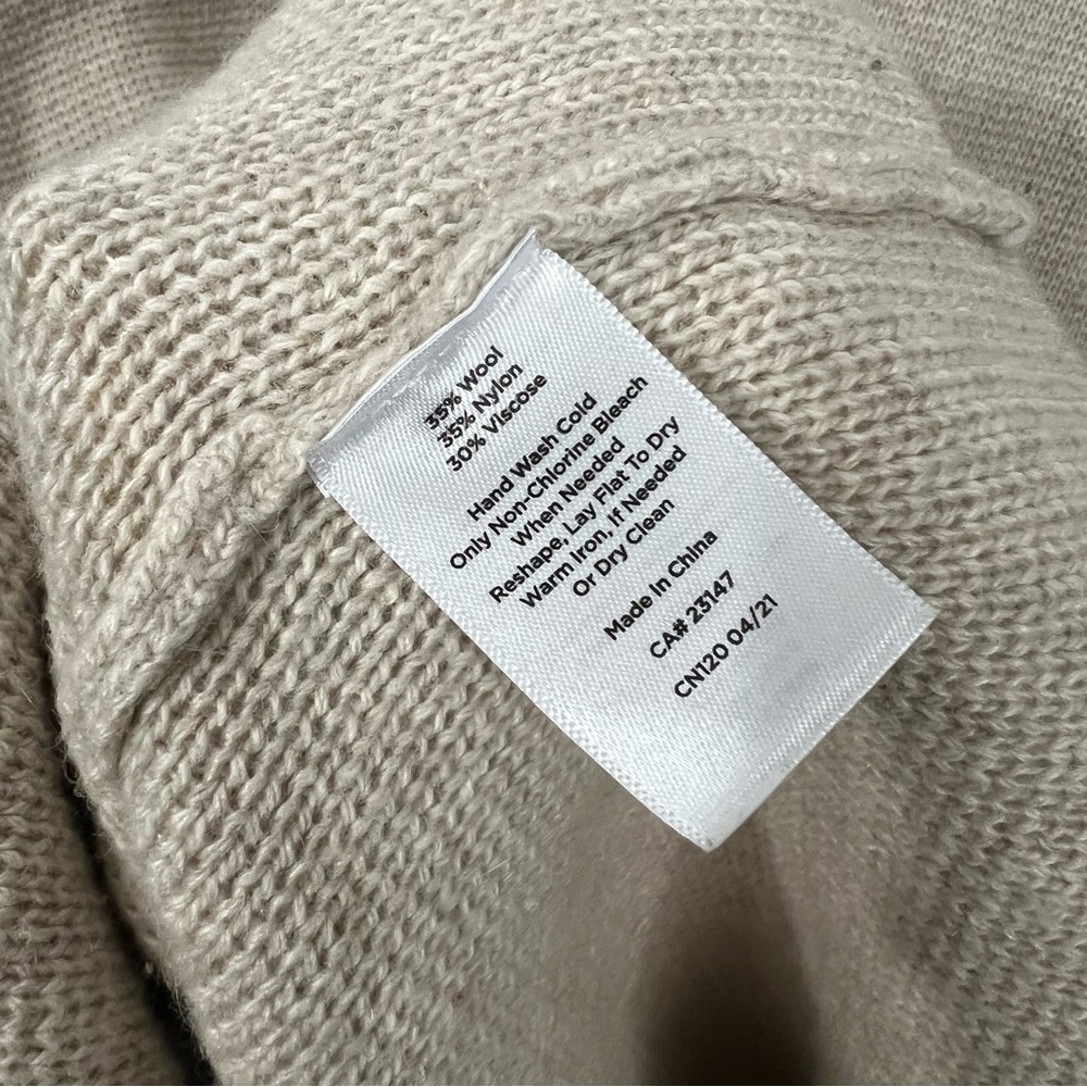 Talbots Cream Open Front Cardigan - Picture 6 of 6